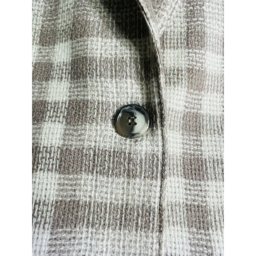 AC Sport Vintage Retro Wool Tan Brown Plaid Blazer Jacket With Tags Size 4 - Picture 10 of 12